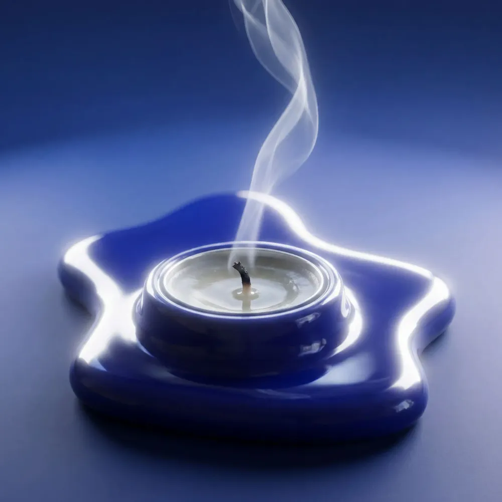 Bougies - ALCHEMY Photophore – Bleu Cobalt - BIBAH