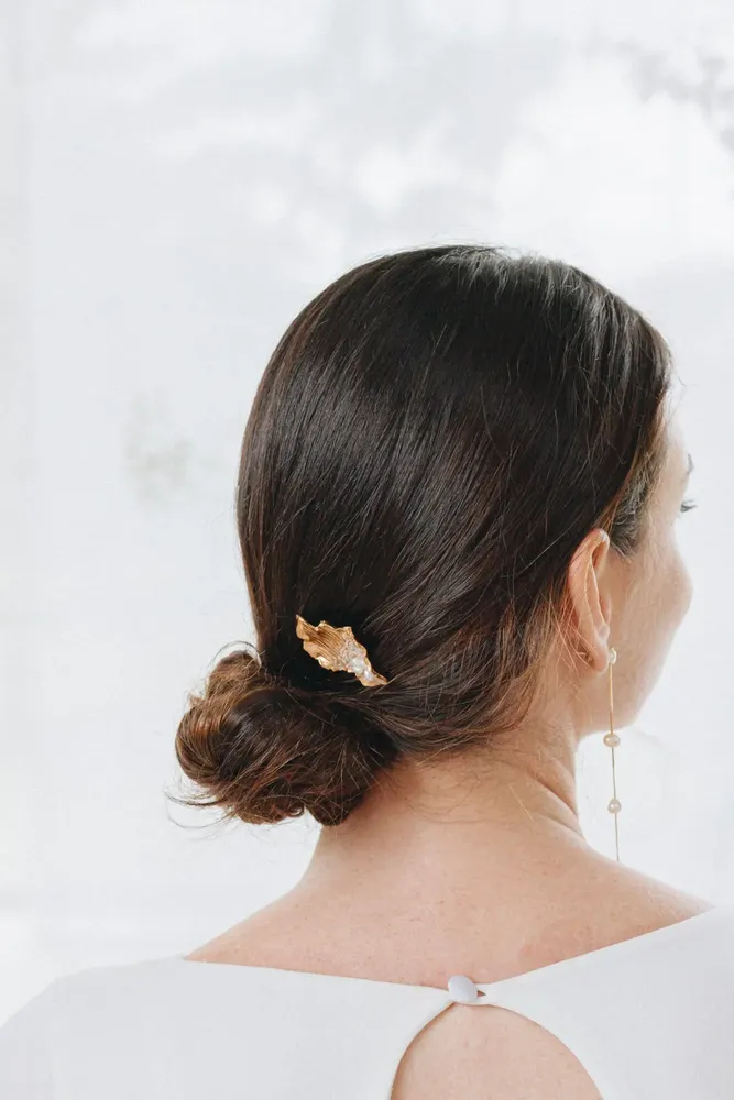 Accessoires cheveux - Peigne à feuilles de Clattleya - CÂPÂ JEWELRY