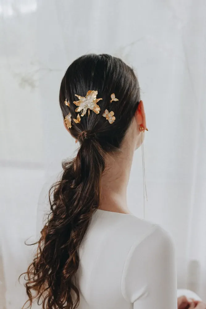 Accessoires cheveux - Peigne Feuilles peintes - CÂPÂ JEWELRY