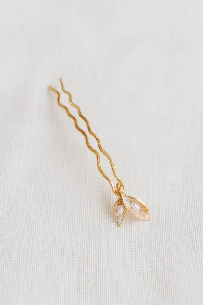 Accessoires cheveux - Peigne Feuilles peintes - CÂPÂ JEWELRY