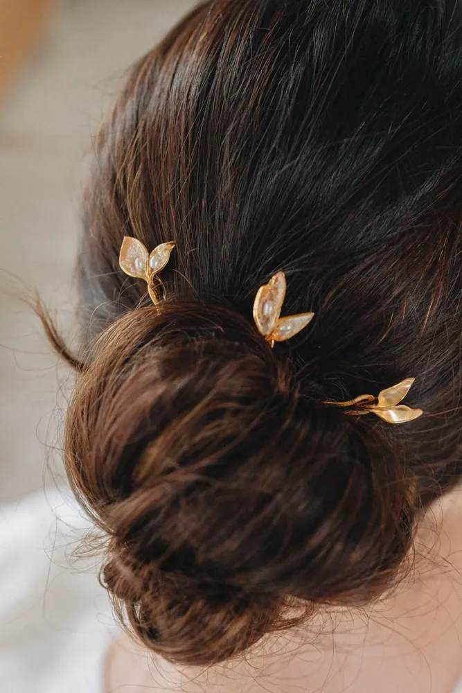 Accessoires cheveux - Peigne Feuilles peintes - CÂPÂ JEWELRY