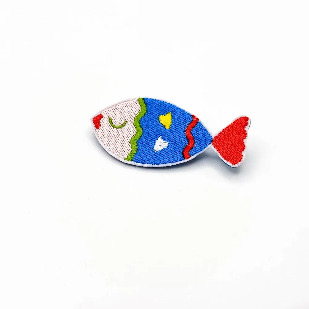 Accessoires enfants - Broche « Poisson Deux coeurs » – Plein d’amour - PETIT POIRIER