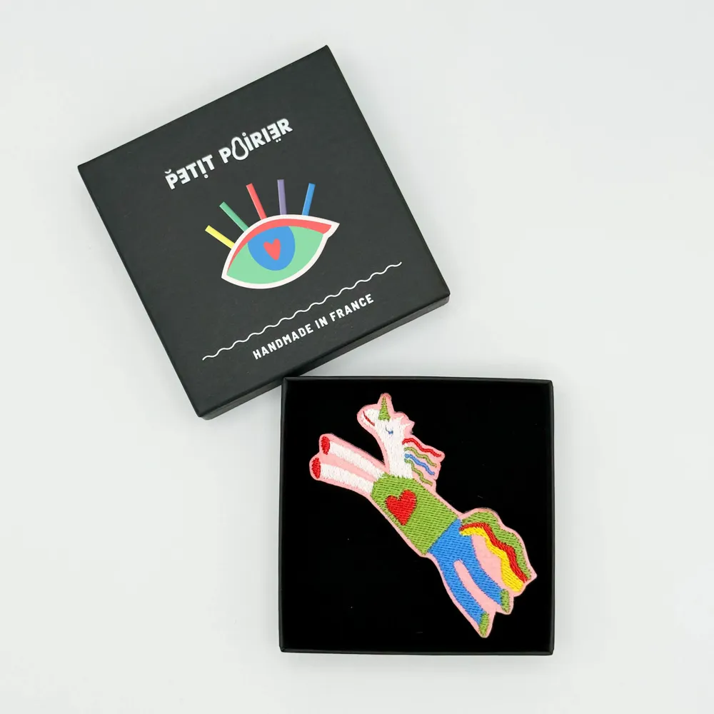 Accessoires enfants - Barrette brodée Licorne - PETIT POIRIER