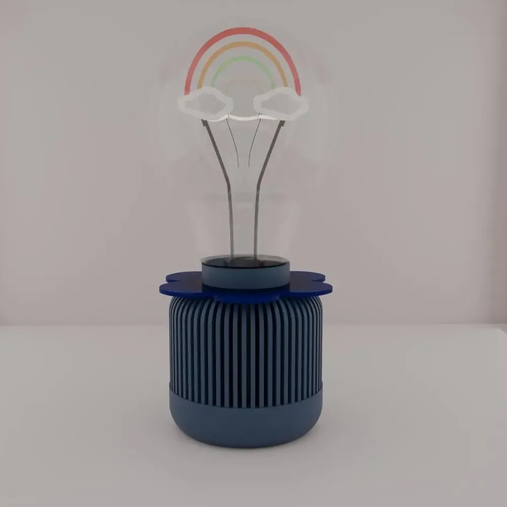 Lampes à poser - Embase Flowers design et moderne en 3D pour petit ampoule - CRÉA-TH