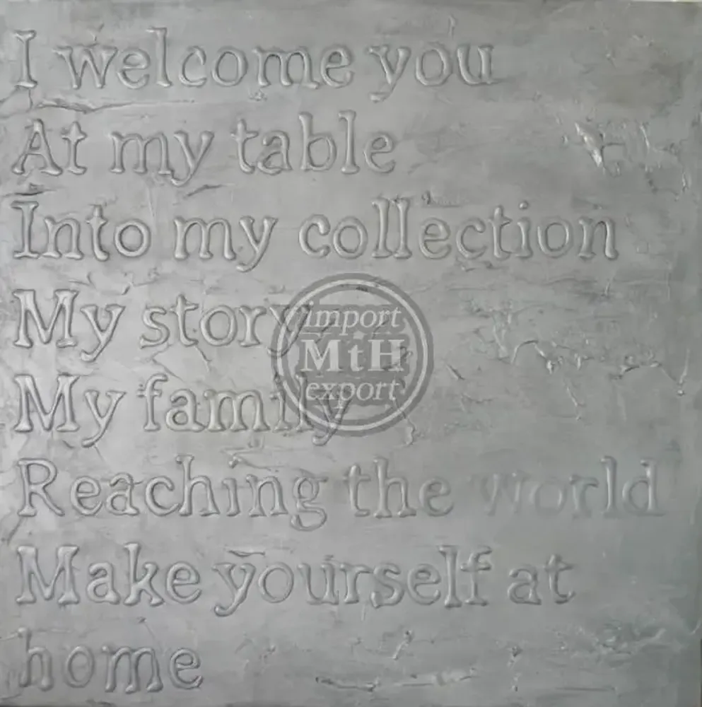 Tableaux - tekst001S-150x150cm - TER HALLE