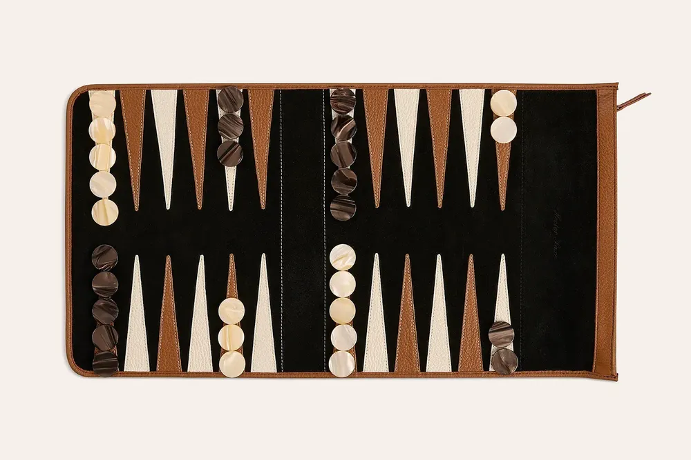 Decorative objects - Backgammon de voyage - Grainé - HECTOR SAXE PARIS DEPUIS 1978
