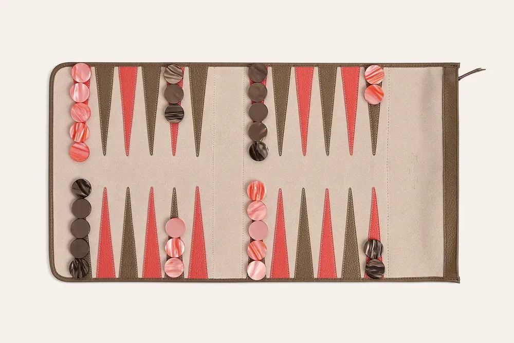 Decorative objects - Backgammon de voyage - Grainé - HECTOR SAXE PARIS DEPUIS 1978