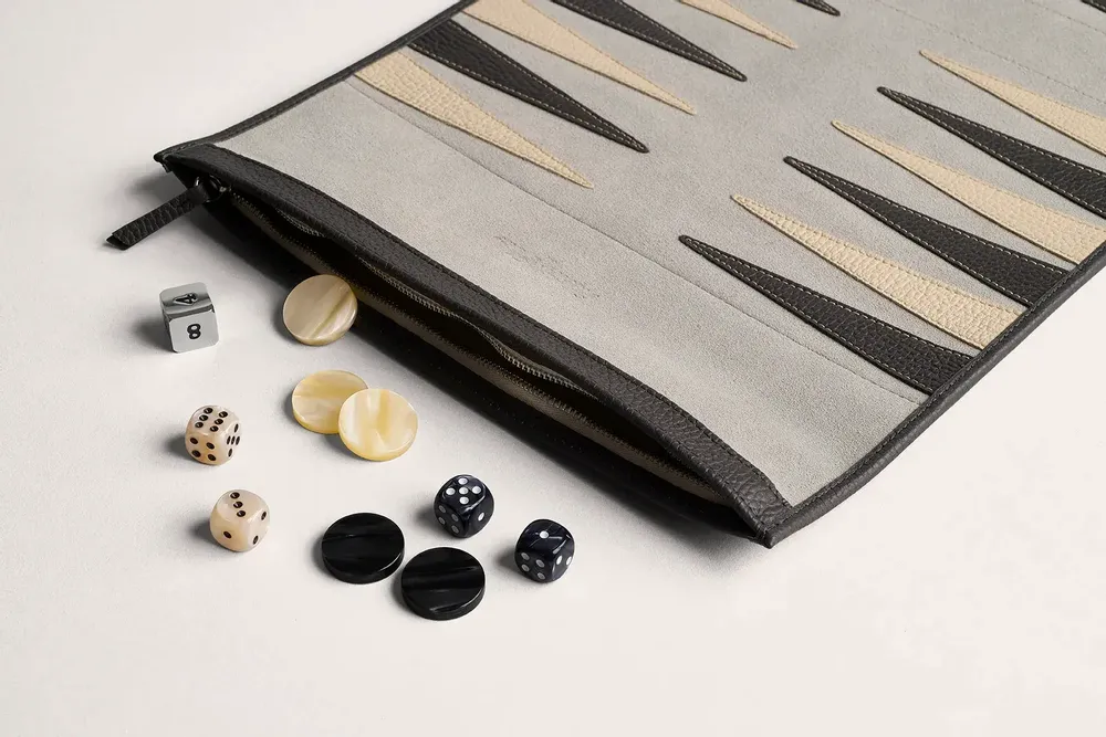 Decorative objects - Backgammon de voyage - Grainé - HECTOR SAXE PARIS DEPUIS 1978