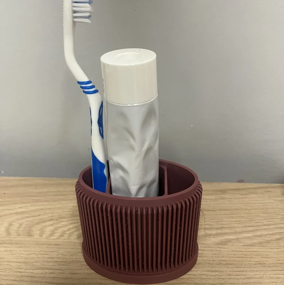 Bathroom storage - Compact mini toothbrush holder — 3D printing made in France - CRÉA-TH
