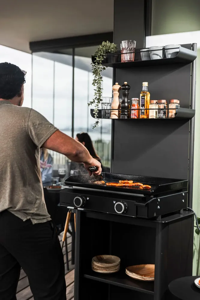 Cuisines de jardin - Urbn Plancha - Silk Grey - Outdoor Kitchen / Coffee corner - URBN GARDN
