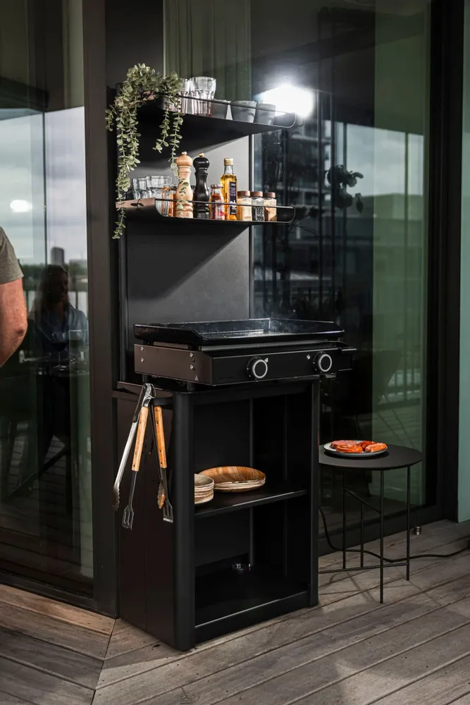 Cuisines de jardin - Urbn Plancha - Silk Grey - Outdoor Kitchen / Coffee corner - URBN GARDN