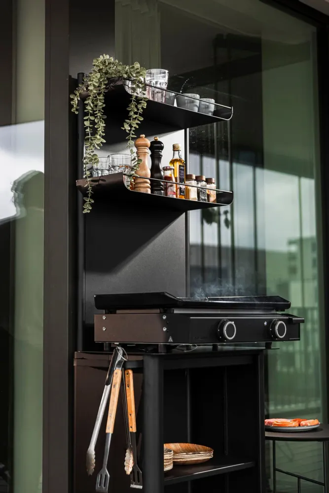 Cuisines de jardin - Urbn Plancha - Charcoal Black - Outdoor Kitchen / Coffee corner - URBN GARDN