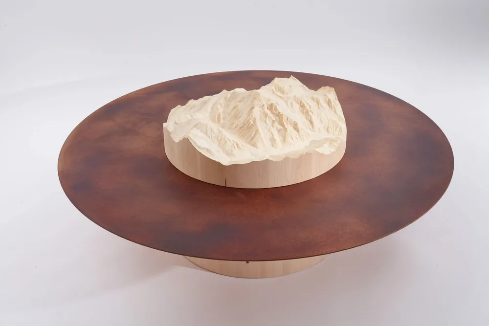 Other tables - TIP - topographic side table - DOLOMITISCH SRL