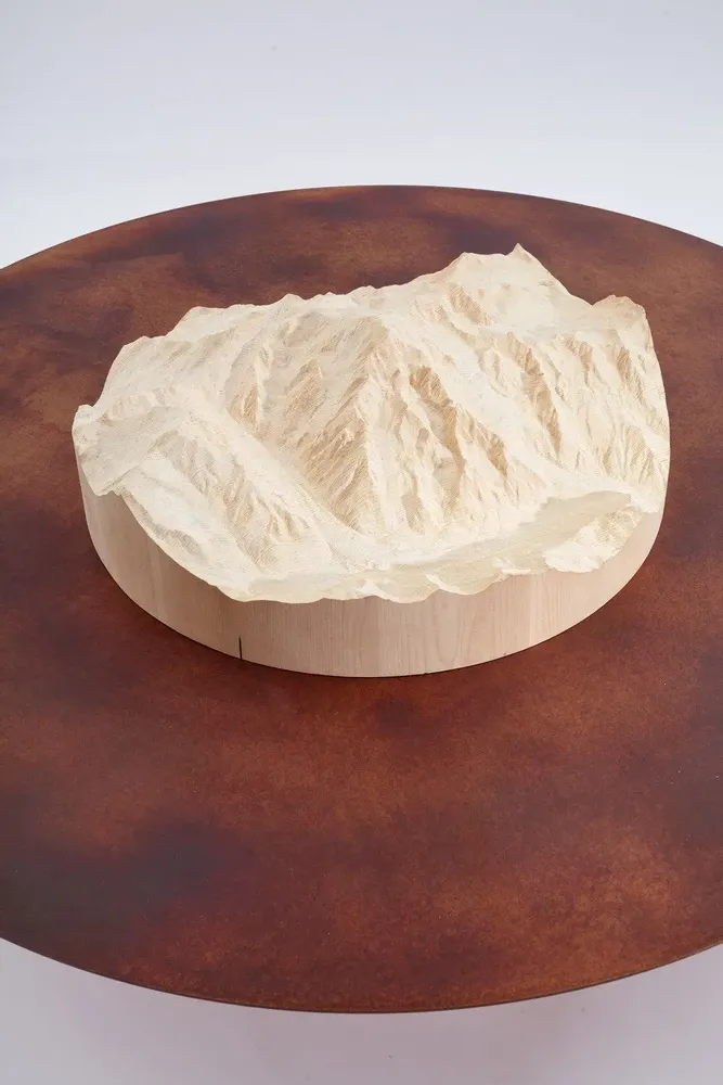 Other tables - TIP - topographic side table - DOLOMITISCH SRL