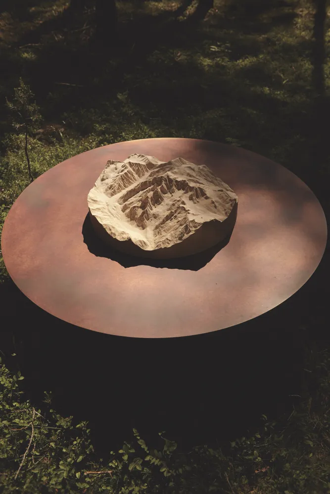 Other tables - TIP - topographic side table - DOLOMITISCH SRL