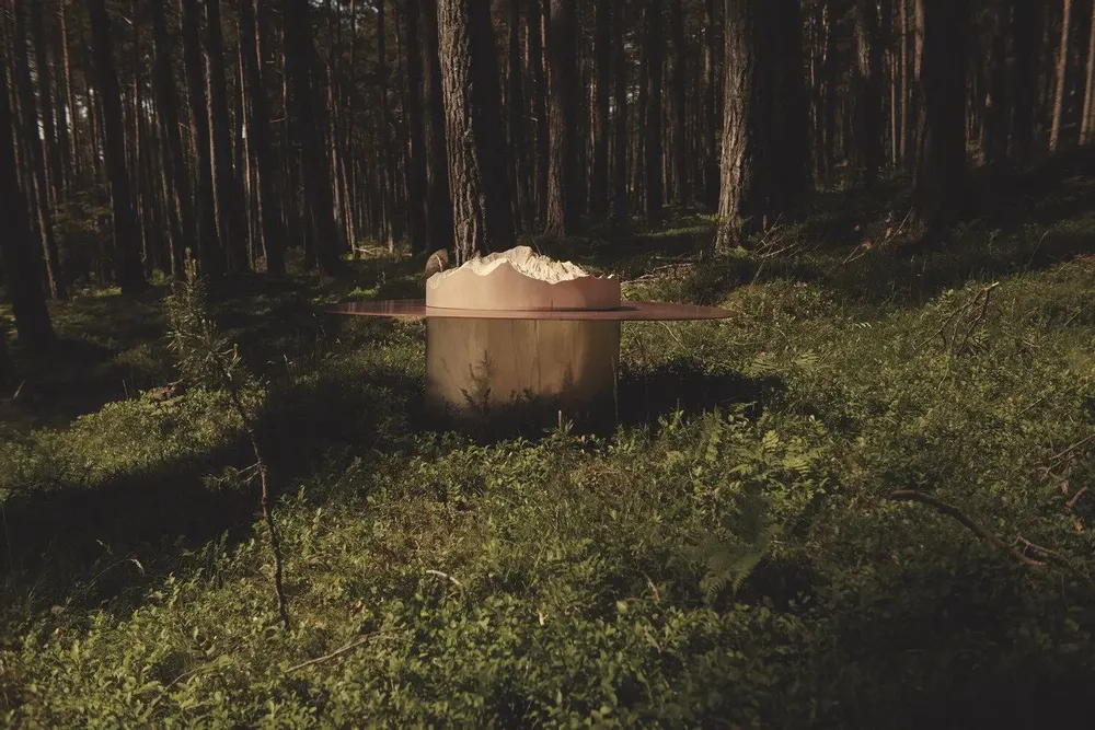 Other tables - TIP - topographic side table - DOLOMITISCH SRL