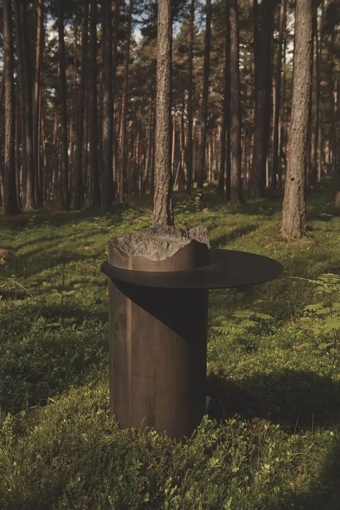 Other tables - TOP - topographic side table - DOLOMITISCH SRL