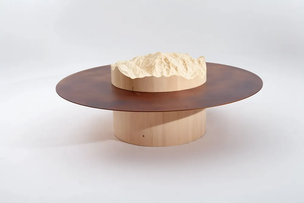 Other tables - TIP - topographic side table - DOLOMITISCH SRL