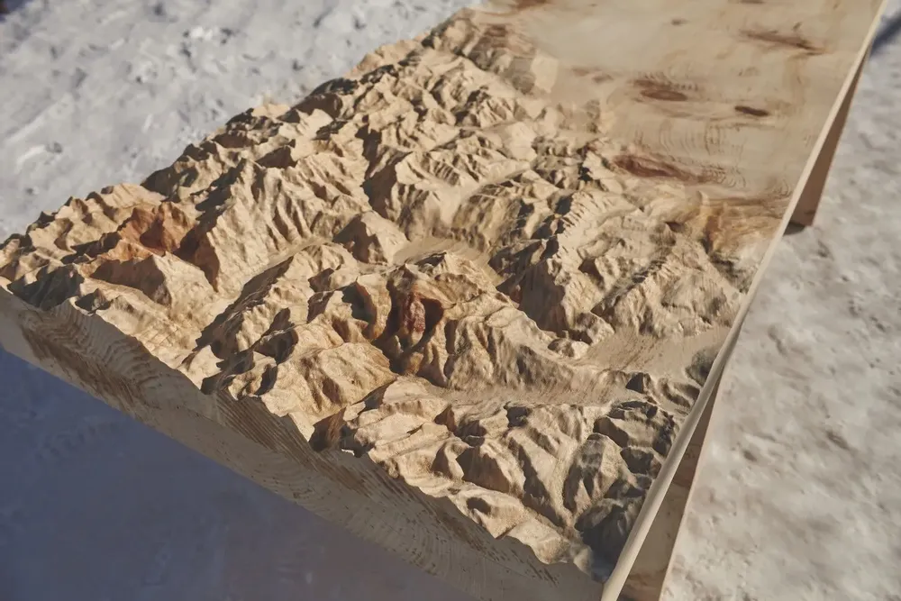 Benches - BELVEDERE - topographic bench - DOLOMITISCH SRL
