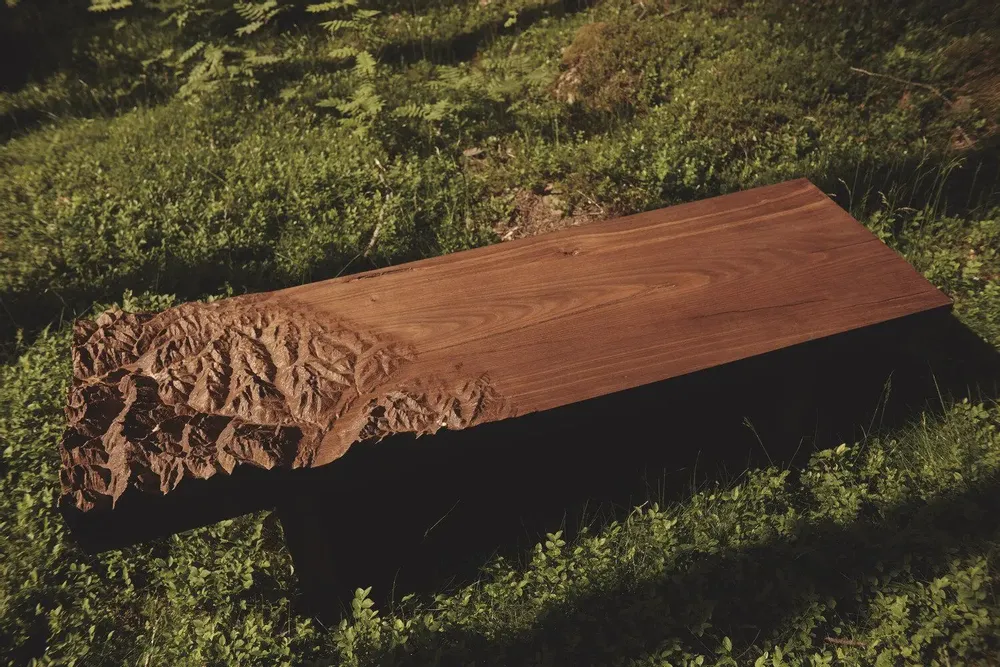 Benches - BELVEDERE - topographic bench - DOLOMITISCH SRL