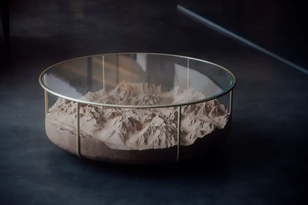 Coffee tables - MIRAGE - topograhic coffee table - DOLOMITISCH SRL