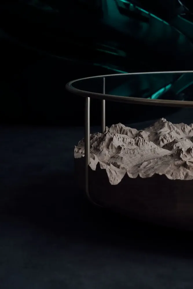 Coffee tables - MIRAGE - topograhic coffee table - DOLOMITISCH SRL