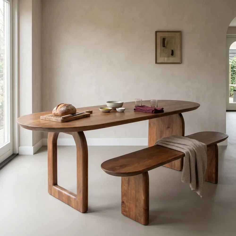 Petits canapés - Banc Bullnose brun - RAW MATERIALS