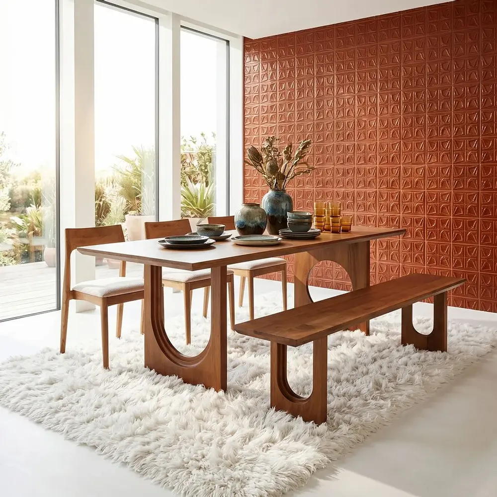 Dining Tables - Bullnose dining table Chamfered - RAW MATERIALS