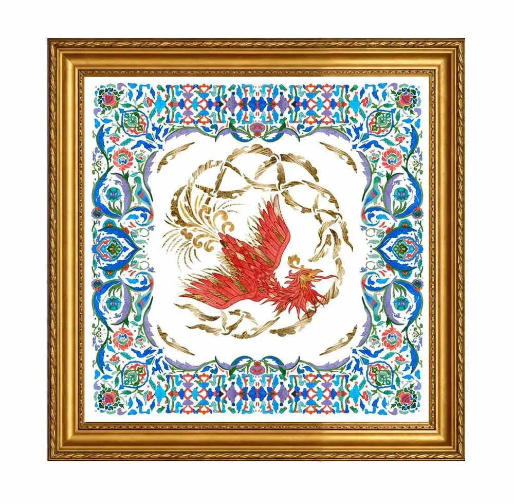 Foulards et écharpes - Écharpe Simurgh à l'aube - MARALETTO