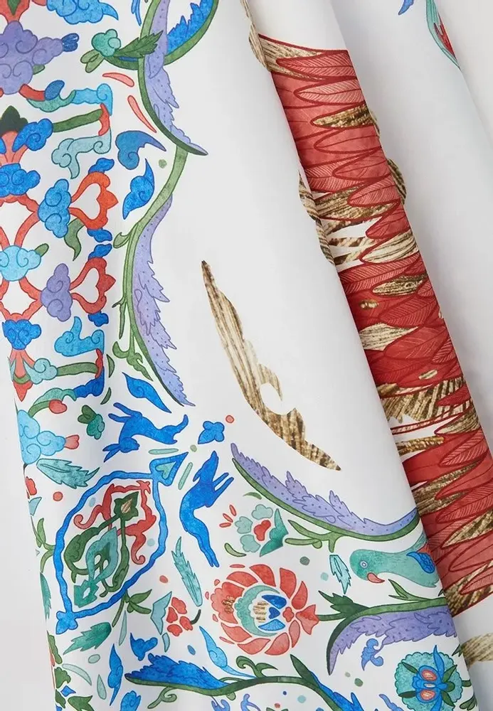 Foulards et écharpes - Écharpe Simurgh à l'aube - MARALETTO