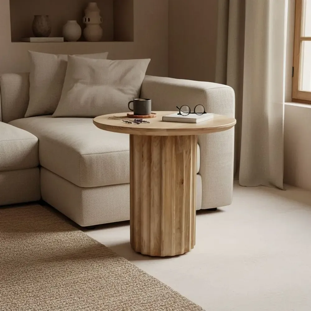 Tables basses - Tables d'appoint Bullnose, cannelées inversées - RAW MATERIALS