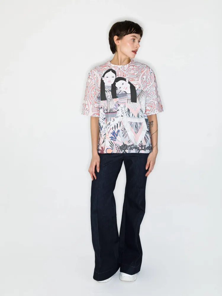 Prêt-à-porter - T-shirt imprimé intégral « Sisters » - MARALETTO