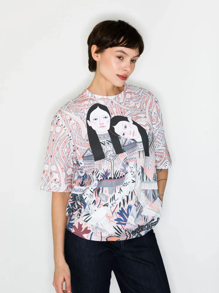 Prêt-à-porter - T-shirt imprimé intégral « Sisters » - MARALETTO