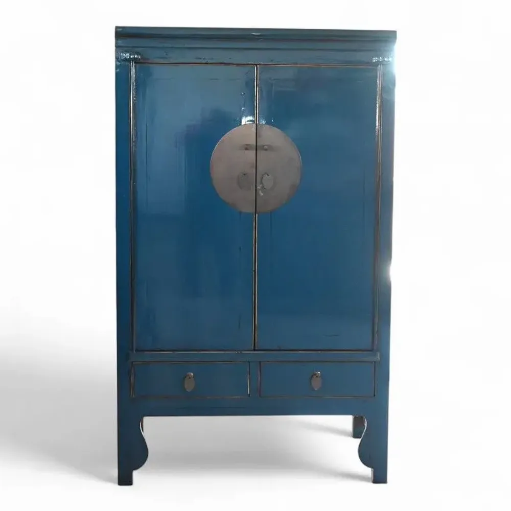 Wardrobe - Old and unique lacquered high cabinet - PAGODA INTERNATIONAL