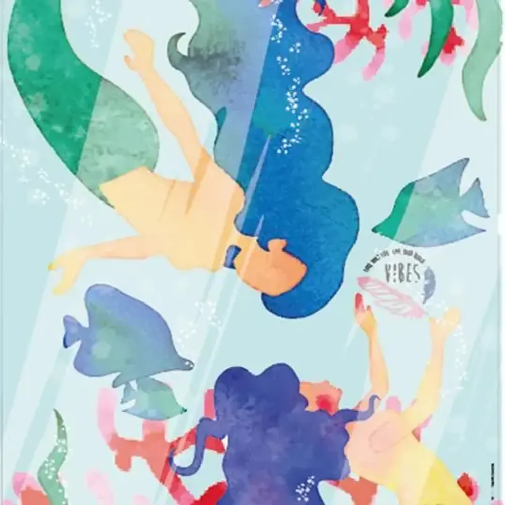 Travel accessories - Mermaids beach towel - BEACH VIBES