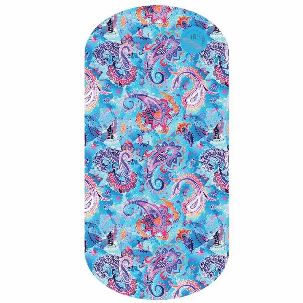Travel accessories - Blue Paisley Beach Towel - BEACH VIBES