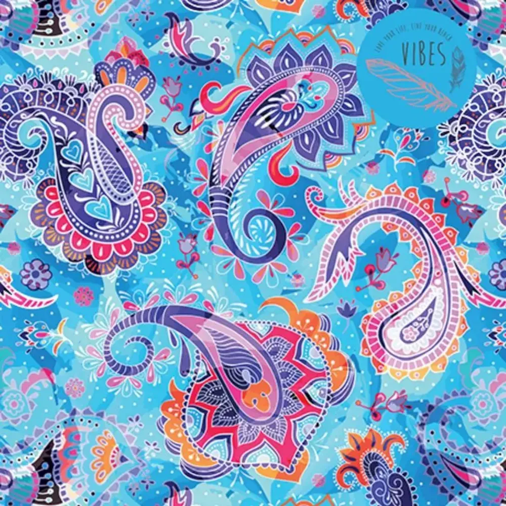 Travel accessories - Blue Paisley Beach Towel - BEACH VIBES