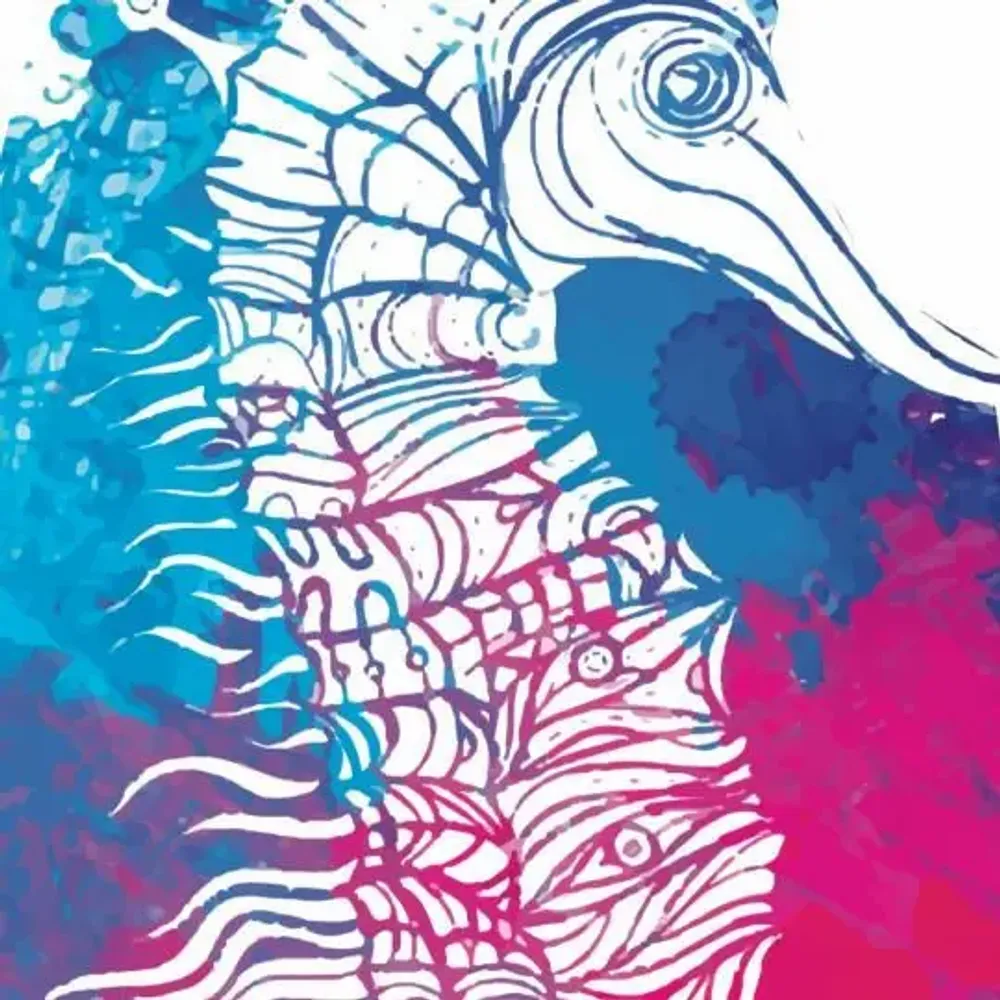 Travel accessories - Hippocampus beach towel - BEACH VIBES