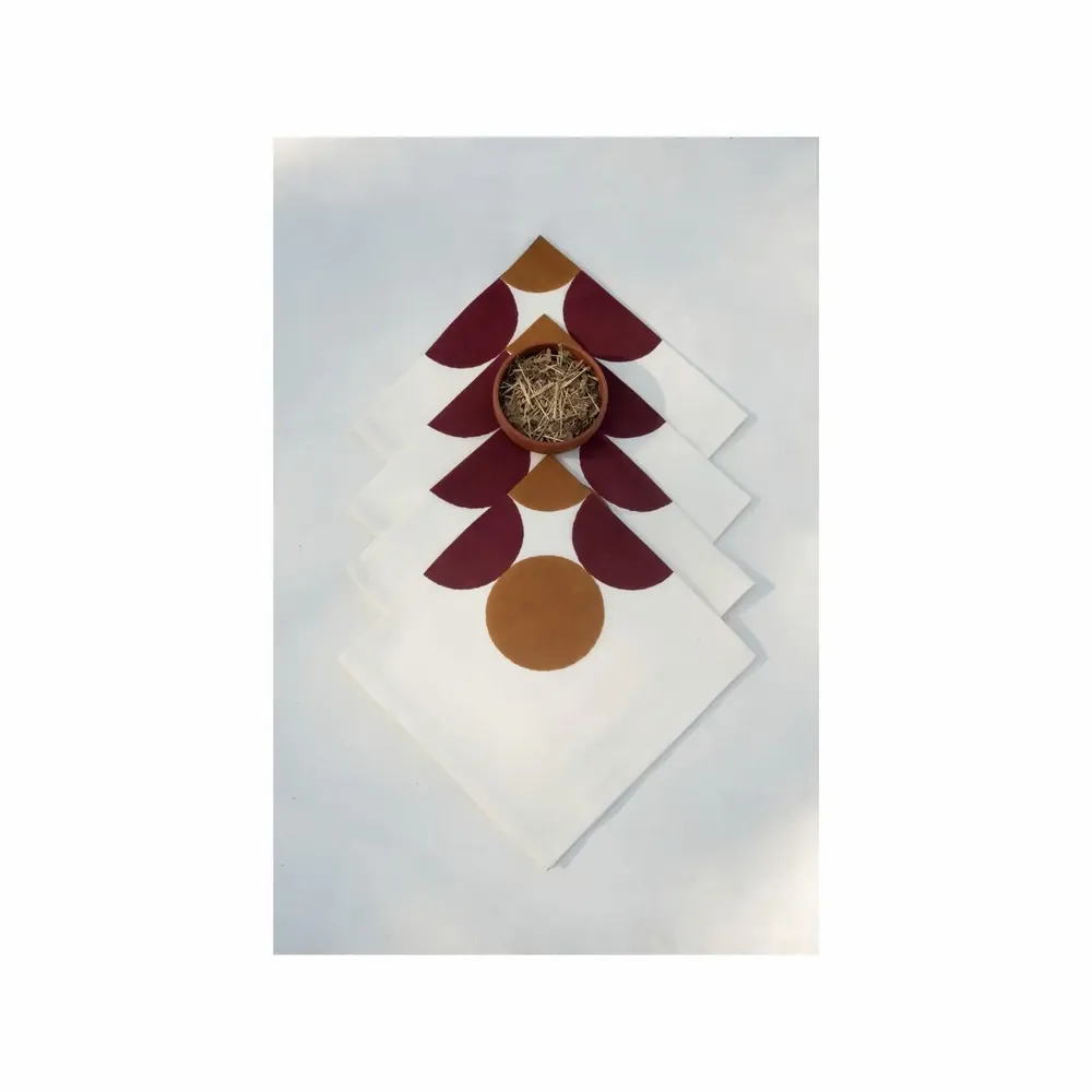 Serviettes - NO-MAD Table Napkins in Natural Fabric Blends - NO-MAD