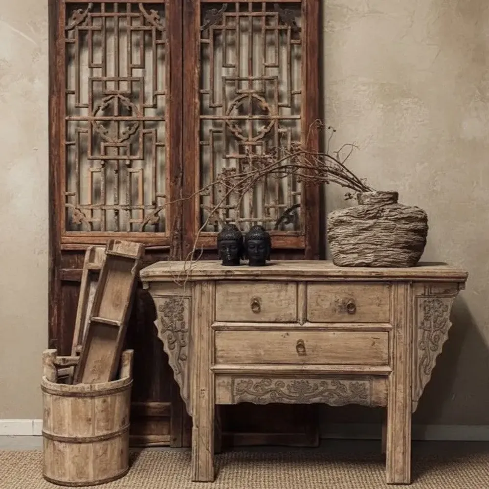 Bureaux - Console de bureau ancienne et originale - PAGODA INTERNATIONAL