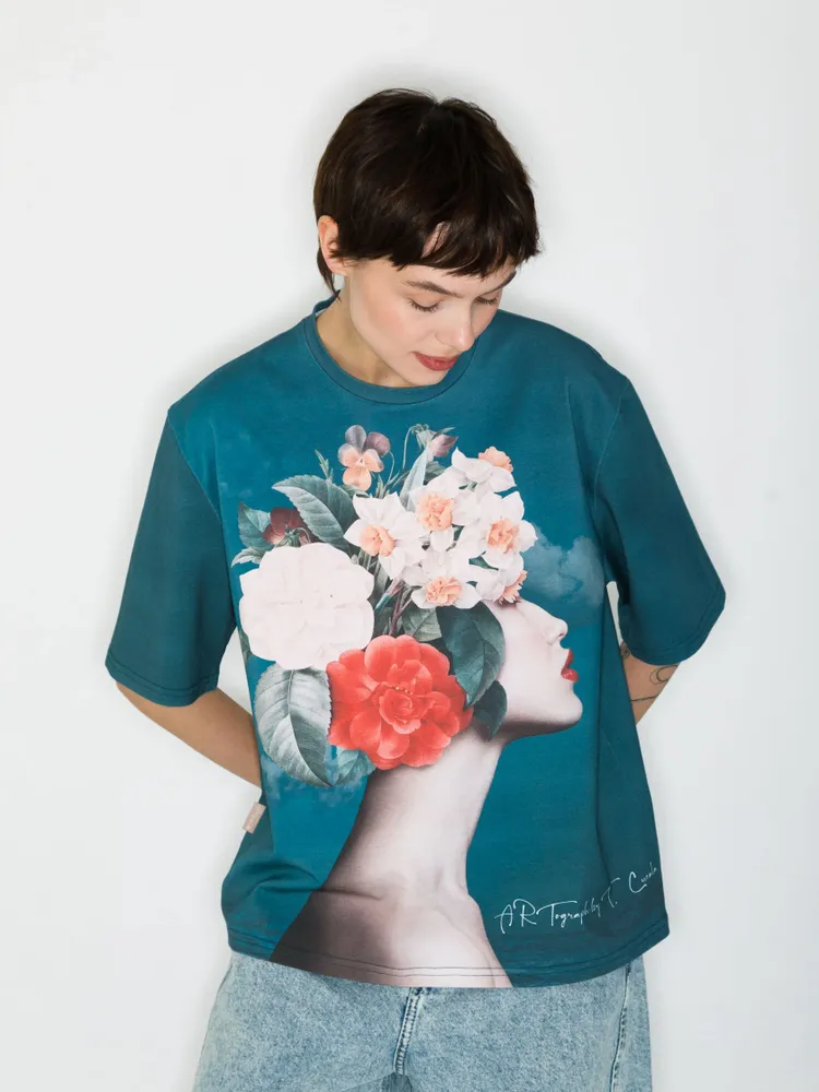 Prêt-à-porter - T-shirt imprimé intégral « Mar » » - MARALETTO