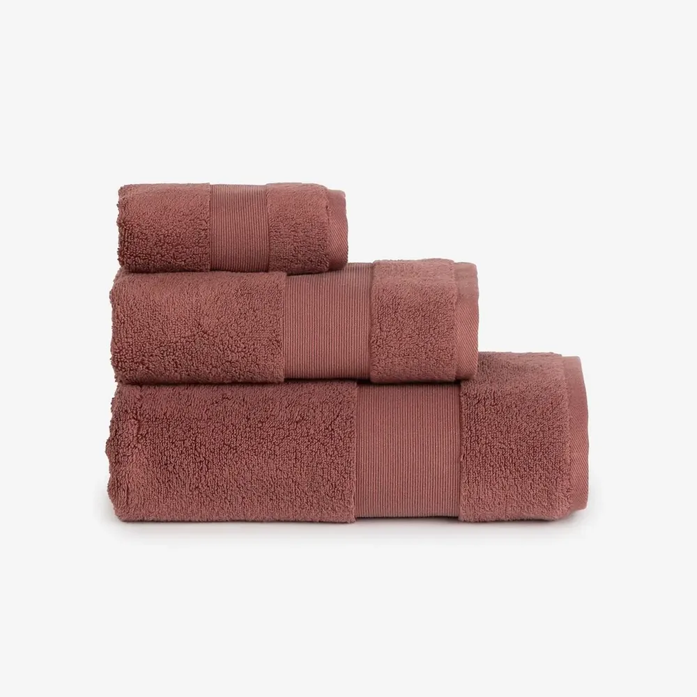 Serviettes de bain - Serviette Petra 70/140 cm, rouge - DILIOS