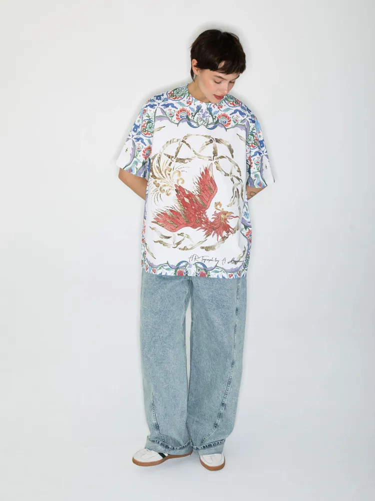 Prêt-à-porter - T-shirt imprimé intégral « Simurgh at Dawn » - MARALETTO