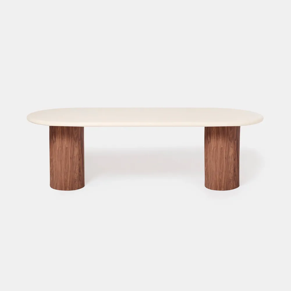 Dining Tables - Fiji - striated walnut - DESIGN TRIP