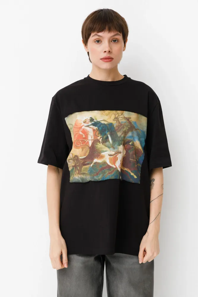 Prêt-à-porter - T-shirt Art Window « Diana, adieu à Apollo » - MARALETTO