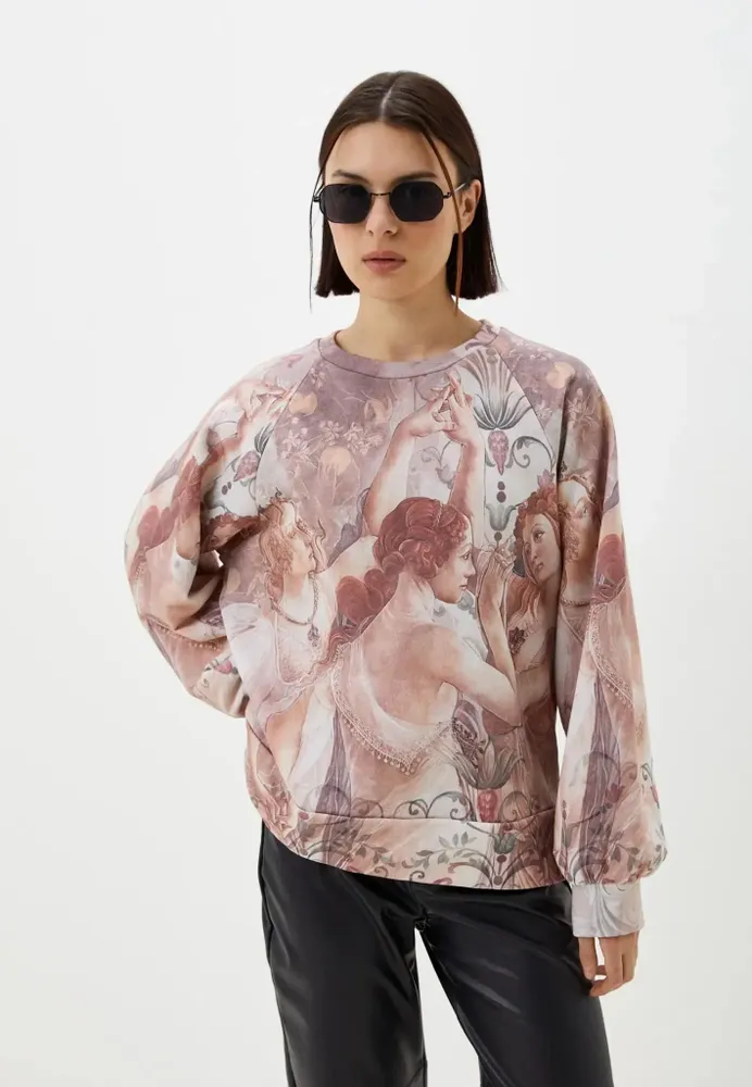 Apparel - All-Over Print Sweatshirt “Spring” - MARALETTO