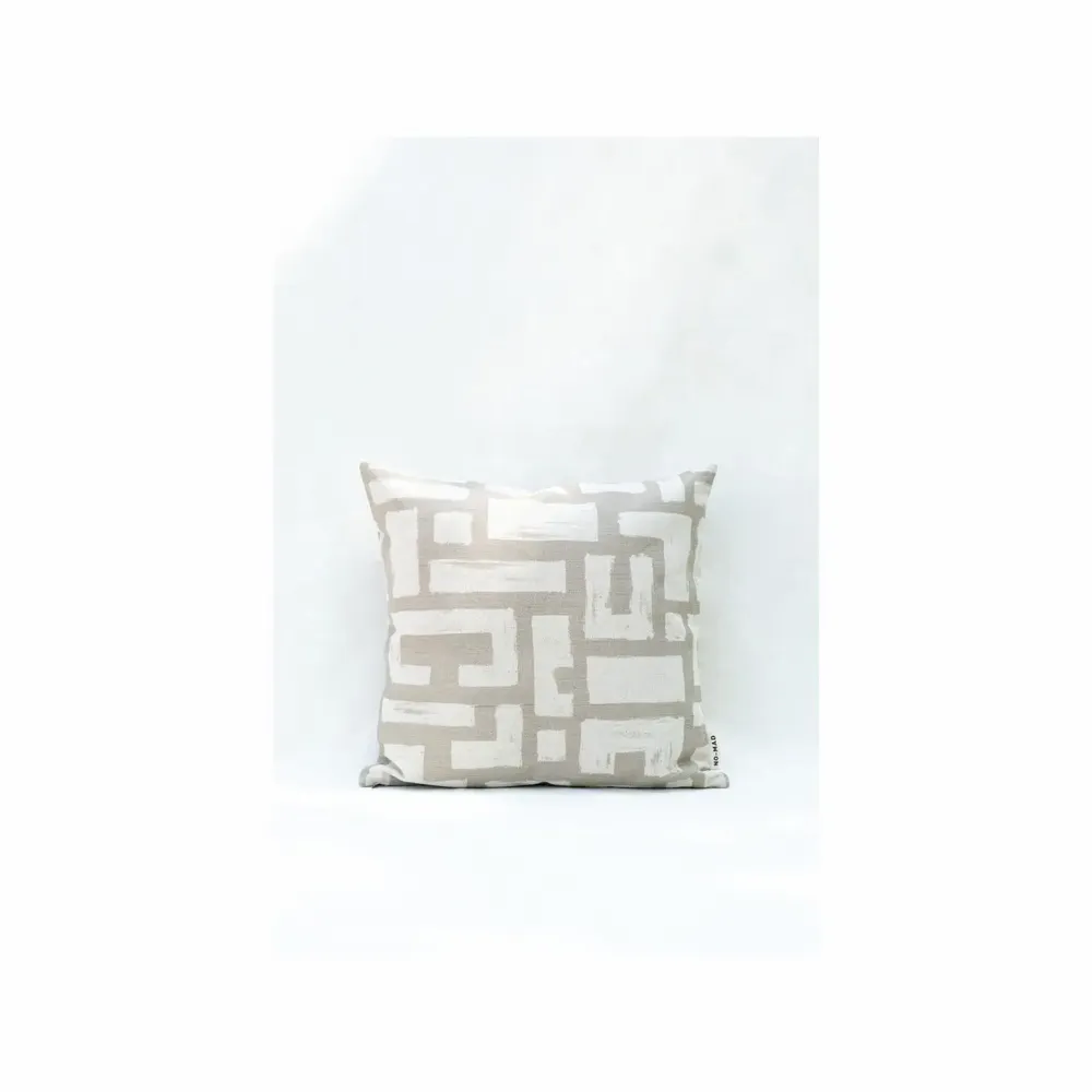 Coussins textile - NO-MAD Vanya Cushion Cover in Cotton Linen with Screen Print Design - NO-MAD