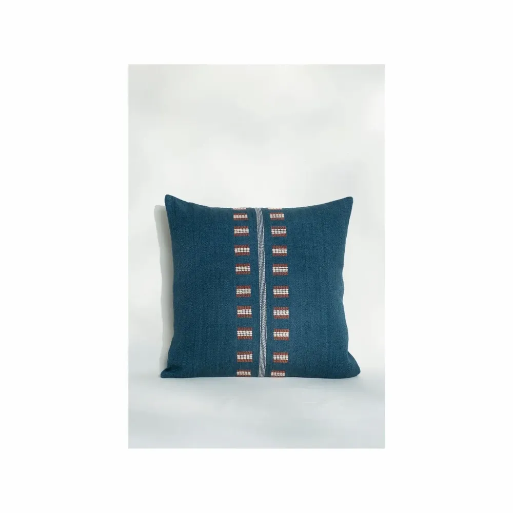 Coussins textile - NO-MAD Tula Cushion Cover in Cotton Jute with Soft Embroidery - NO-MAD