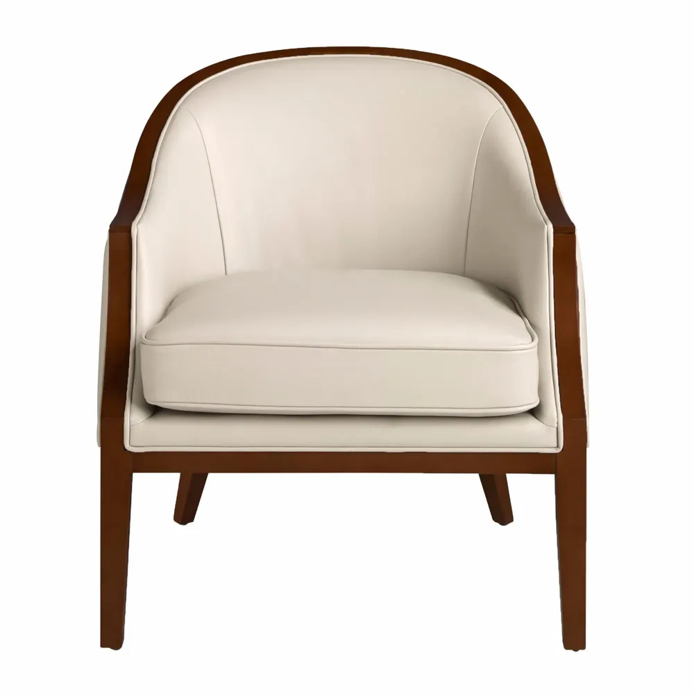 Fauteuils - Fauteuil en cuir sable - ANGEL CERDÁ