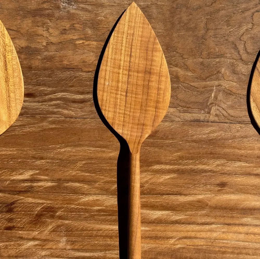 Couverts de service - Pelle à tarte ustensile de cuisine de service en teck L30 l8 - OFFICE OBJETS
